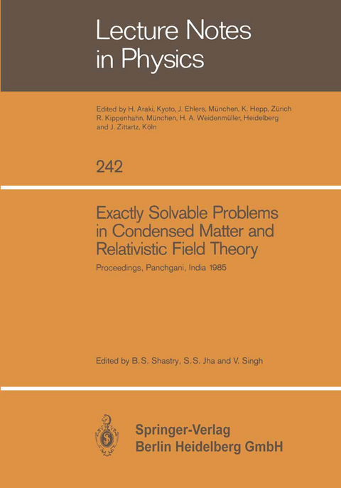 Exactly Solvable Problems in Condensed Matter and Relativistic Field Theory - 