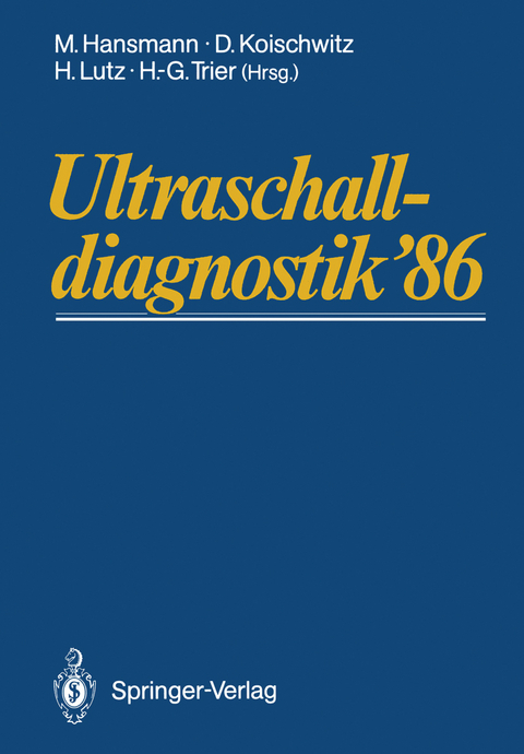 Ultraschalldiagnostik &rsquo;86 - 