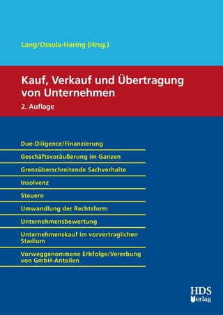 Kauf, Verkauf und Übertragung von Unternehmen