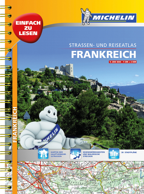 Michelin Stra&szlig;en- und Reiseatlas Frankreich