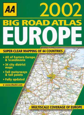 Big Road Atlas Europe -  Automobile Association