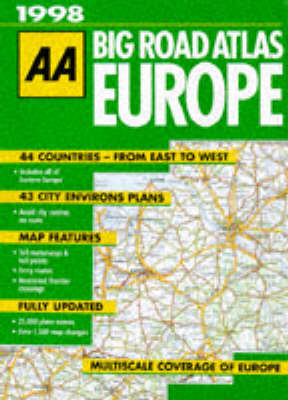 Big Road Atlas Europe -  Automobile Association