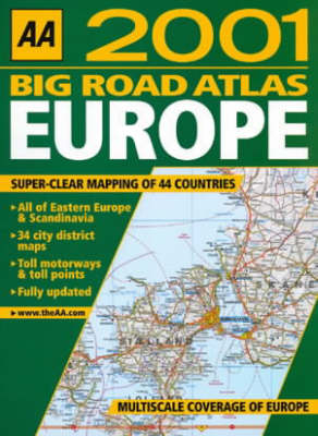Big Road Atlas Europe -  Automobile Association