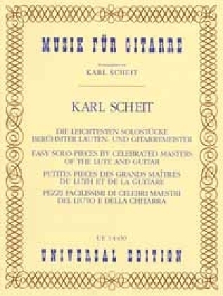 Die leichtesten SolostÃ¼cke berÃ¼hmter Lauten- und Gitarrenmeister