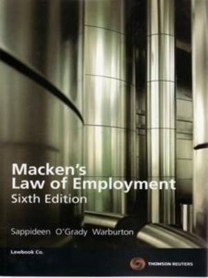 Macken's Law of Employment - Carolyn Sappideen