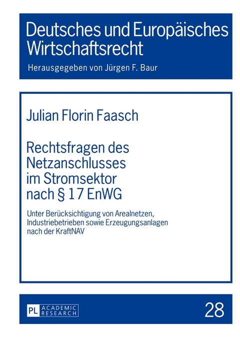Rechtsfragen des Netzanschlusses im Stromsektor nach &sect; 17 EnWG - Julian Faasch