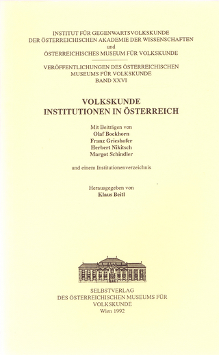Volkskunde - Institutionen in Österreich