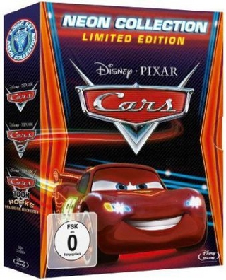 Cars 1 + Cars 2 + Hook Neon, 3 Blu-rays