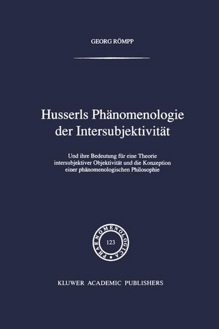 Husserls Phänomenologie Der Intersubjektivität