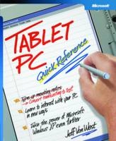 Tablet PC Quick Reference - - Microsoft Corporation