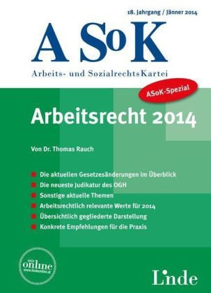 ASoK-Spezial Arbeitsrecht 2014 - Thomas Rauch