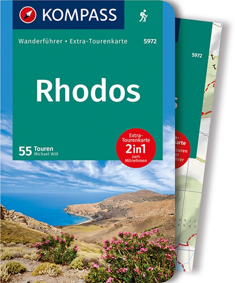 KOMPASS Wanderf&uuml;hrer Rhodos, 55 Touren mit Extra-Tourenkarte - Michael Will