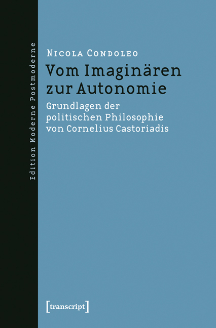 Vom Imagin&auml;ren zur Autonomie -  Nicola Condoleo
