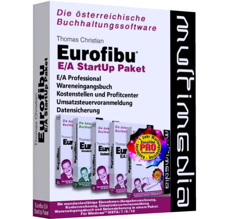 Eurofibu E/A 2024 StartUp Paket. Die &ouml;sterreichische Buchhaltungssoftware - Thomas Christian