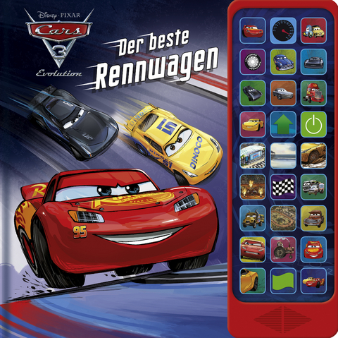 Cars 3 - Der Beste Rennwagen - Hardcover-Buch - 27 coole Ger&auml;usche zu dem Cars 3 Disney/Pixar-Film