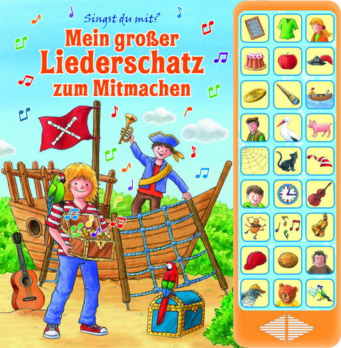 Mein gro&szlig;er Liederschatz zum Mitmachen - Hardcover-Buch - 27 Kinderlieder zum Mitsingen - 