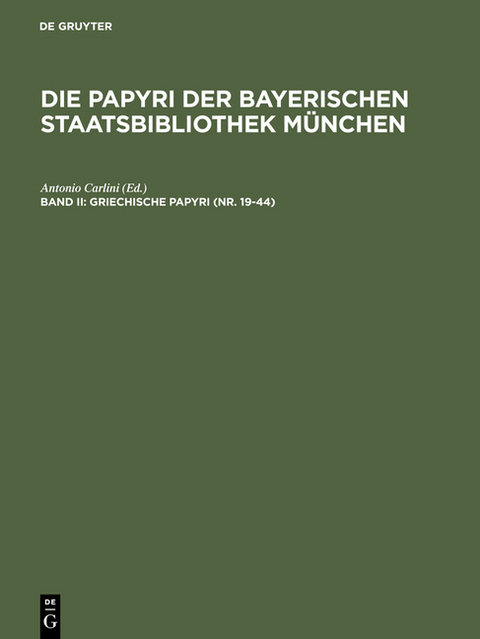 Griechische Papyri (Nr. 19-44) - 