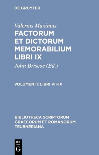 Valerius Maximus: Factorum et dictorum memorabilium libri IX / Libri VII-IX