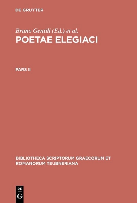 Poetae elegiaci