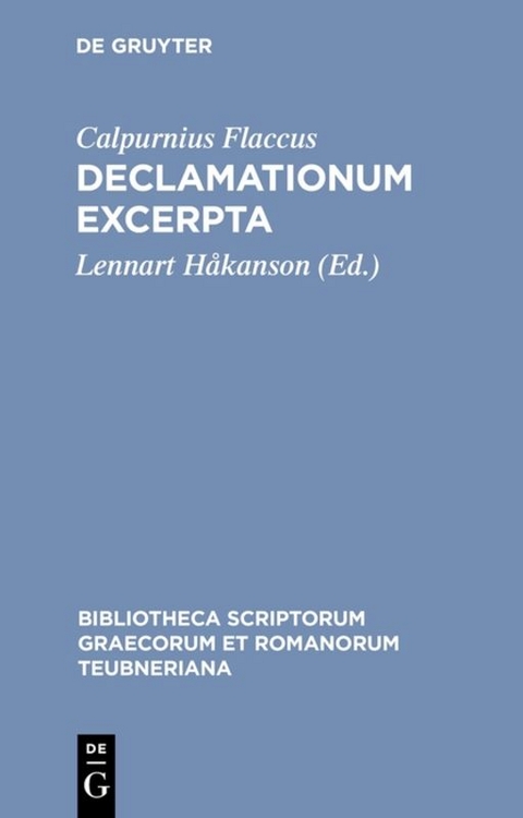 Declamationum excerpta - 