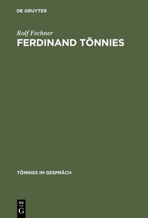 Ferdinand Tönnies - Rolf Fechner