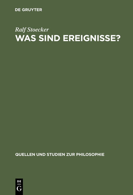 Was sind Ereignisse? - Ralf Stoecker