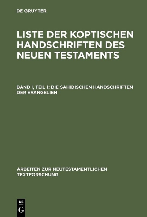 Liste der koptischen Handschriften des Neuen Testaments / Die sahidischen Handschriften der Evangelien - 