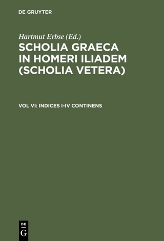 Scholia Graeca in Homeri Iliadem (Scholia vetera) / Indices I-IV continens