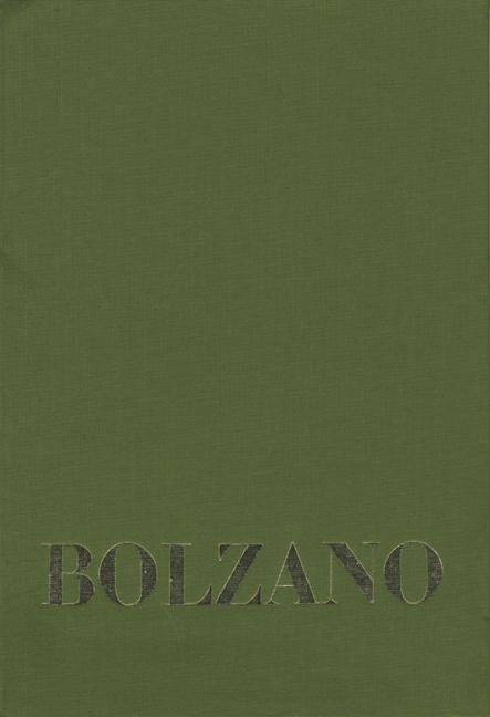 Bernard Bolzano Gesamtausgabe / Reihe IV: Dokumente. Band 1,1: Bildnisse Bolzanos - Bernard Bolzano