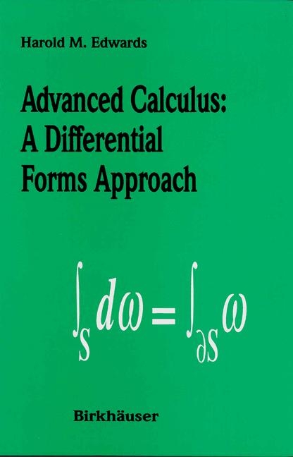 Advanced Calculus -  Harold M. Edwards