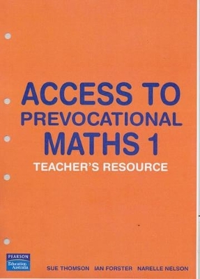 Access to Prevocational Maths 1 Teacher's Resource Pack