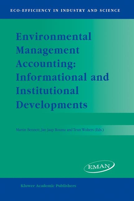 Environmental Management Accounting: Informational and Institutional Developments - 