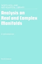 Analysis on Real and Complex Manifolds - R. Narasimhan