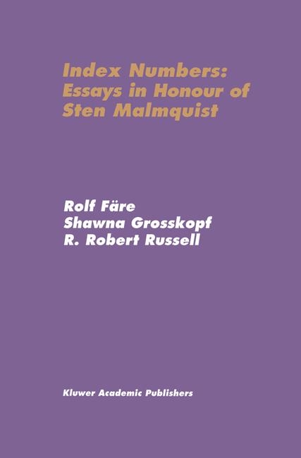 Index Numbers: Essays in Honour of Sten Malmquist - 