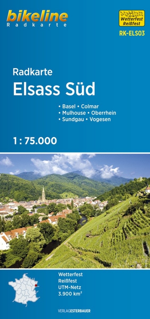 Radkarte Elsass S&uuml;d - 