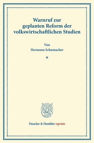 Warnruf zur geplanten Reform der volkswirtschaftlichen Studien.