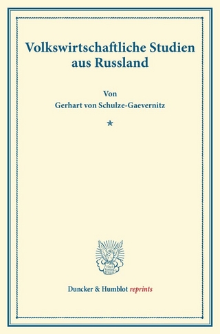 Volkswirtschaftliche Studien aus Rußland.