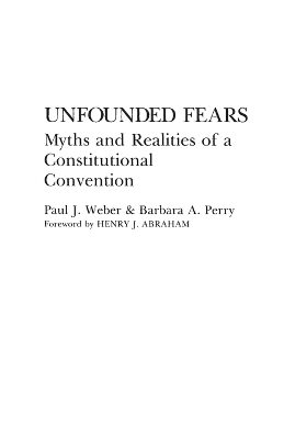 Unfounded Fears - Barbara Perry, Paul J. Weber