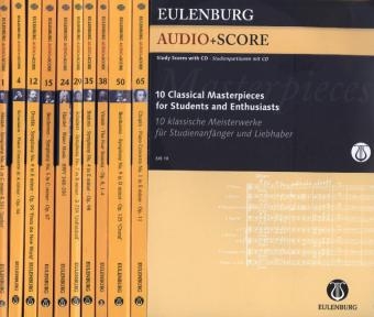 10 klassische Meisterwerke f&uuml;r Studienanf&auml;nger und Liebhaber, 10 Studienpartituren u. 10 Audio-CDs