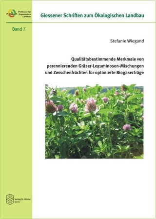 Qualitätsbestimmende Merkmale von perennierenden Gräser-Leguminosen-Mischungen und Zwischenfrüchten für optimierte Biogaserträge