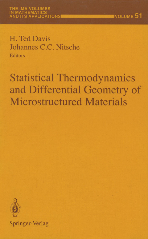 Statistical Thermodynamics and Differential Geometry of Microstructured Materials - 