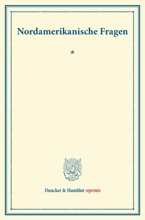 Nordamerikanische Fragen.