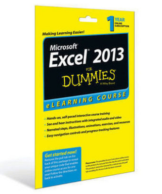 Excel 2013 For Dummies eLearning Course Access Code Card (12 Month Subscription)
