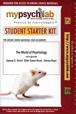 MyLab Psychology  -- Standalone Access Card -- for Mastering the World of Psychology