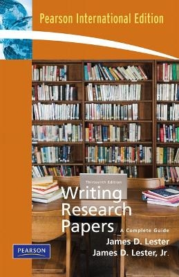 Writing Research Papers (Perfect) - James D. Lester