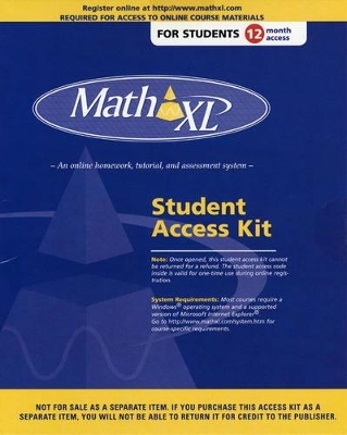 MathXL -- Valuepack Access Card (12-month access) -  Pearson Education