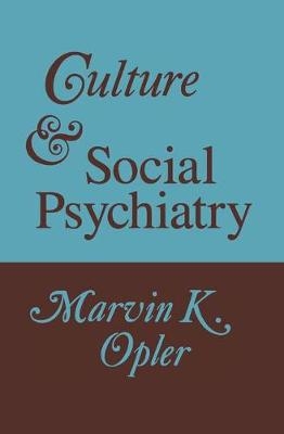 Culture and Social Psychiatry - 