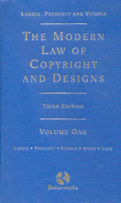 The Modern Law of Copyright and Design - Hugh Laddie, Peter Prescott, Mary Vitoria, Adrian Speck, Lindsay Lane