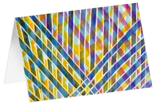 Streifen 4 - Kunst-Faltkarten ohne Text (5 Stück)