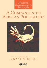 A Companion to African Philosophy - 